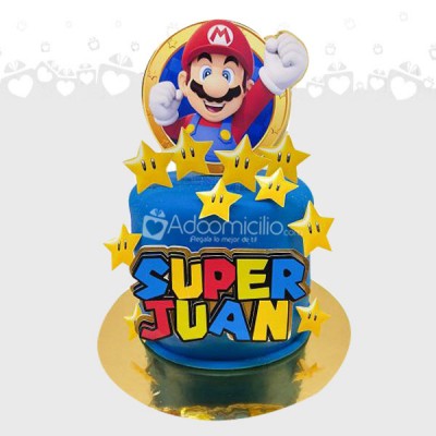 Torta con Super Mario Bros