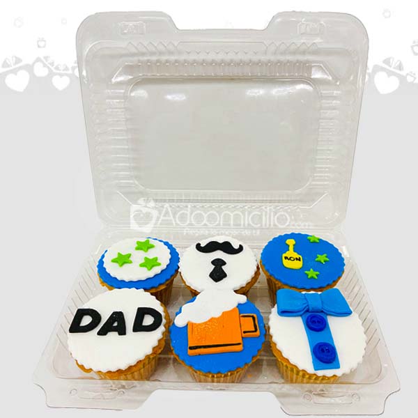 Cupcakes X6 Para Papá A Domicilio En Cali 