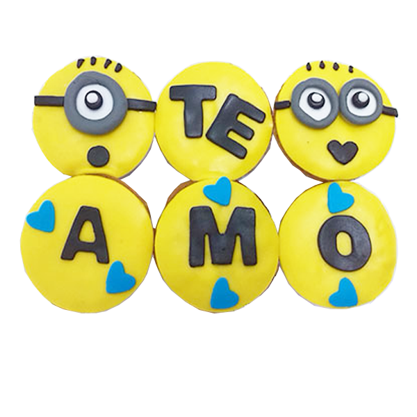 6 Cupcakes Minions Cali a domicilio 