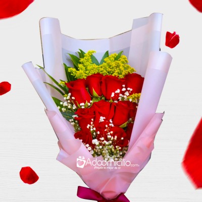 Bouquet De Rosas Rojas Para San Valentín A Domicilio En Cali 