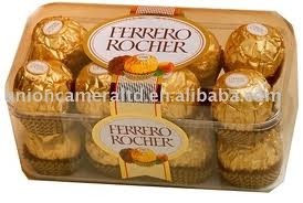 Cofre de cristal ferrero rocher x 16 unds