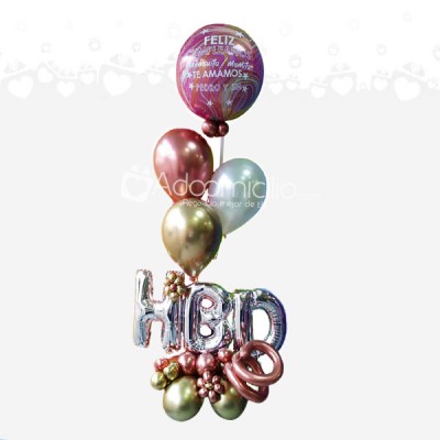 Arreglo de Globos en Helio Cumpleaños - ToGive