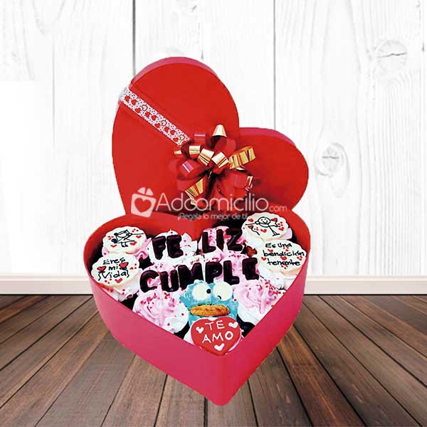 Regalos amor y amistad Medellín Cupcakes x 12 unds Te amo Pedido Con Un Dia De Anticipación