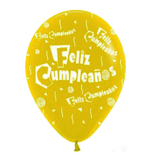 Globo R12 En Helio Estampado Feliz Cumpleaños a domicilio en popayan 