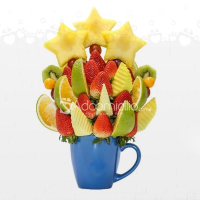 Mug Feliz Día Tropical Regalos Con Frutas A Domicilio En Medellin