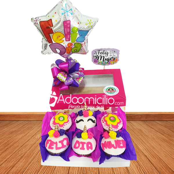 Regalos día de la mujer popayán Caja x 6 cupcakes Feliz día mujer